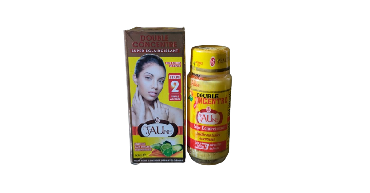 Gamme Peau Jaune - Huile éclaircissante 300ml - Soin Pour Taches Et Hyperpigmentation - Neuf